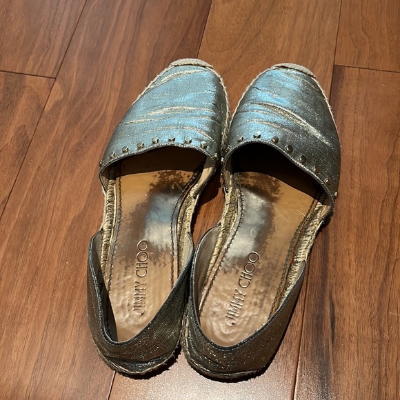 Jimmy Choo 'DREYA' Studded Espadrilles size 39 - Picture 4 of 6